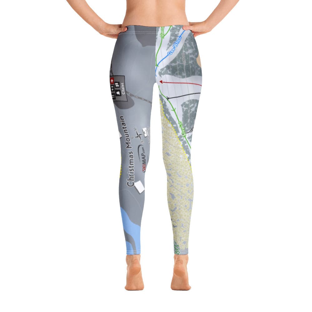 Christmas Mountain, Wisconsin Ski Trail Map Women's Base Layer Bottom