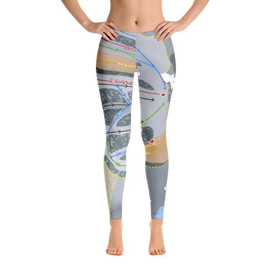 Christmas Mountain, Wisconsin Ski Trail Map Women's Base Layer Bottom - Powderaddicts