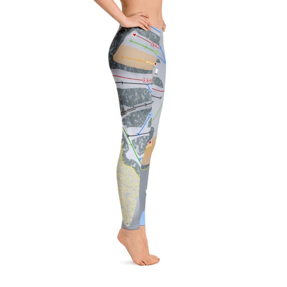 Christmas Mountain, Wisconsin Ski Trail Map Women's Base Layer Bottom - Powderaddicts