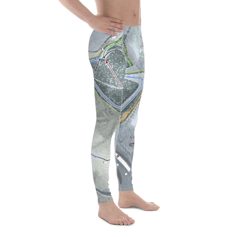 Coffee Mill, Minnesota Ski Trail Map Men&#39;s Base Layer Bottom - Powderaddicts