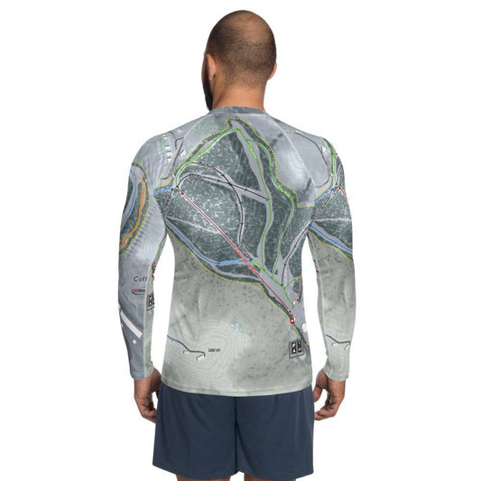 Coffee Mill, Minnesota Ski Trail Map Men's Base Layer Top - Powderaddicts