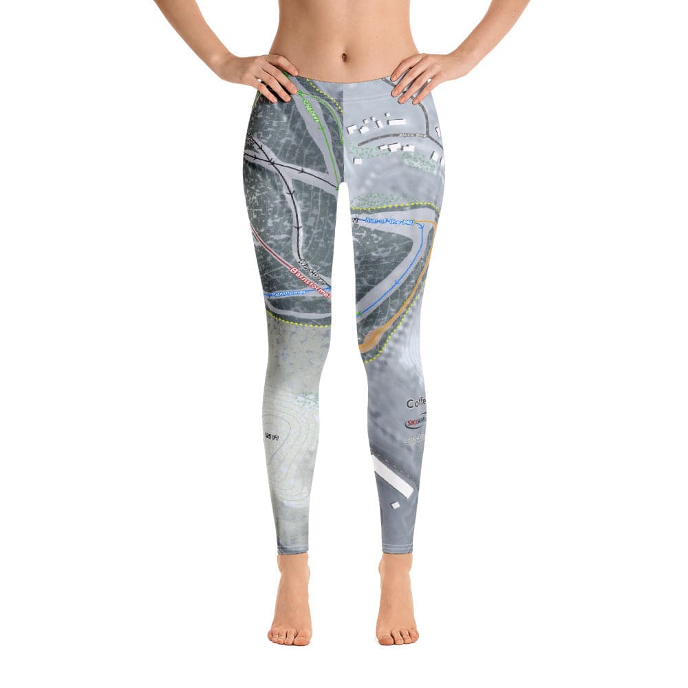 Coffee Mill, Minnesota Ski Trail Map Women's Base Layer Bottom - Powderaddicts