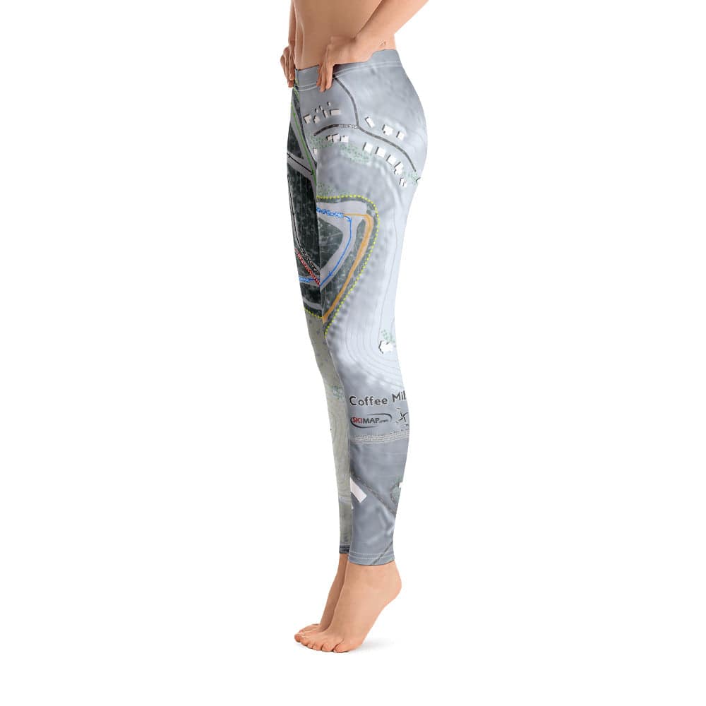 Coffee Mill, Minnesota Ski Trail Map Women's Base Layer Bottom - Powderaddicts