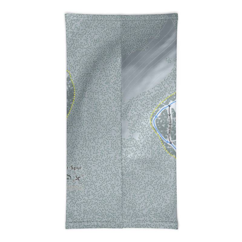 Cooper Spur, Oregon Ski Trail Map Printed Neck Gaiter - Powderaddicts