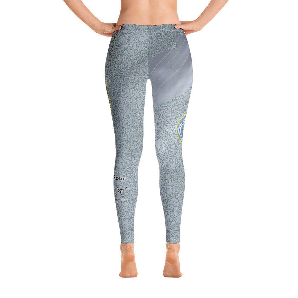 Cooper Spur, Oregon Ski Trail Map Women&#39;s Base Layer Bottom - Powderaddicts