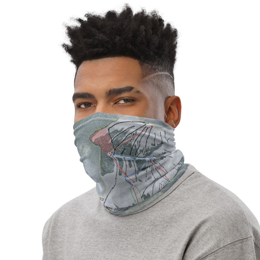 Copper Mountain, Colorado Ski Trail Map Printed Neck Gaiter - Powderaddicts