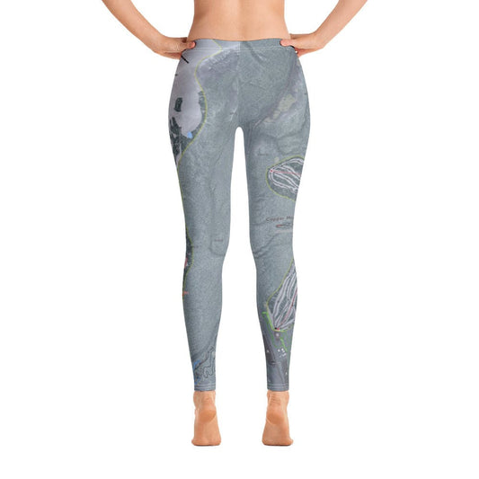Copper Mountain, Colorado Ski Trail Map Women's Base Layer Bottom - Powderaddicts