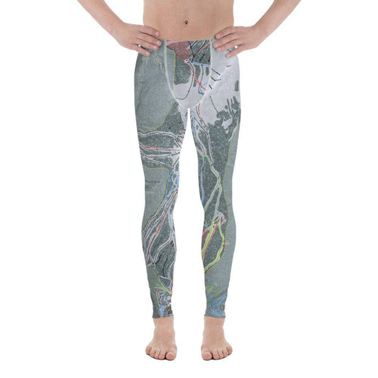 Copper Mtn, Colorado Ski Trail Map Men's Base Layer Bottom - Powderaddicts
