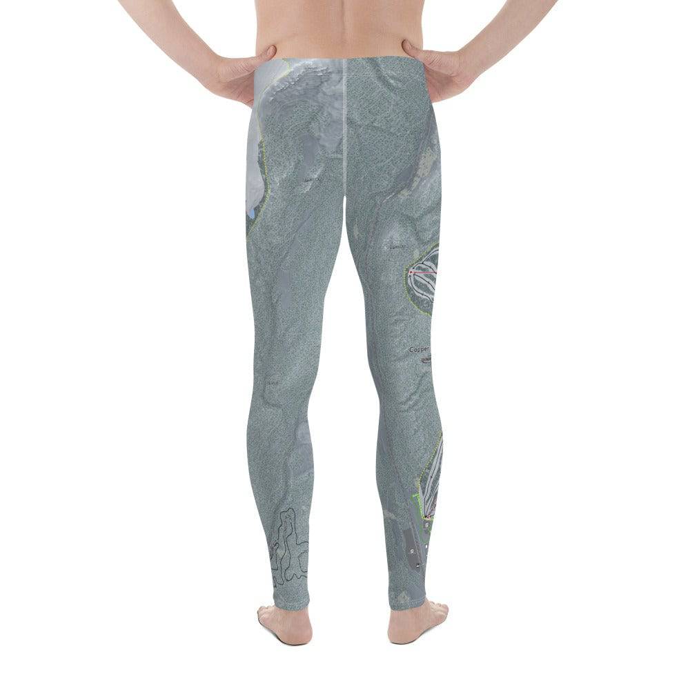 Copper Mtn, Colorado Ski Trail Map Men's Base Layer Bottom - Powderaddicts
