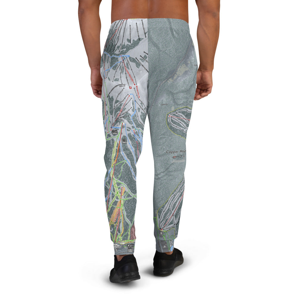 Copper Mtountain, Colorado Ski Trail Map Men's Mid-Layer - Powderaddicts