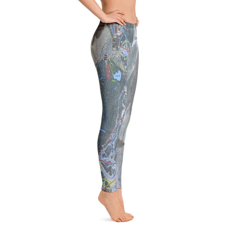 Cottonwood Canyons, Utah Ski Trail Map Women's Base Layer Bottom - Powderaddicts