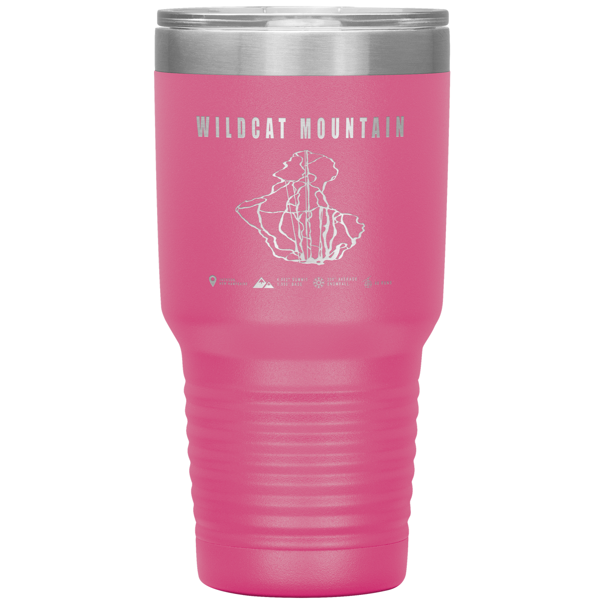 Wildcat Mountain, New Hampshire Ski Trail Map 30oz Tumbler - Powderaddicts