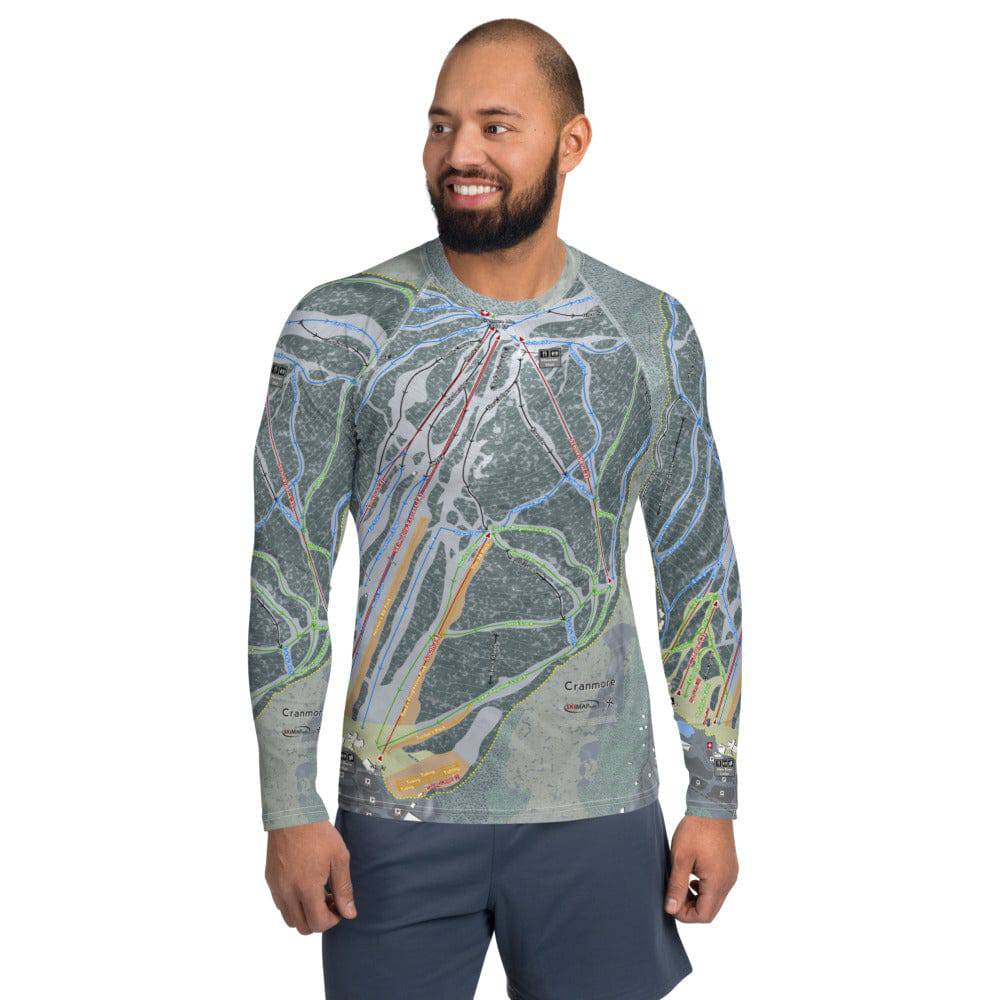 Cranmore Mountain, New Hampshire Ski Trail Map Men's Base Layer Top