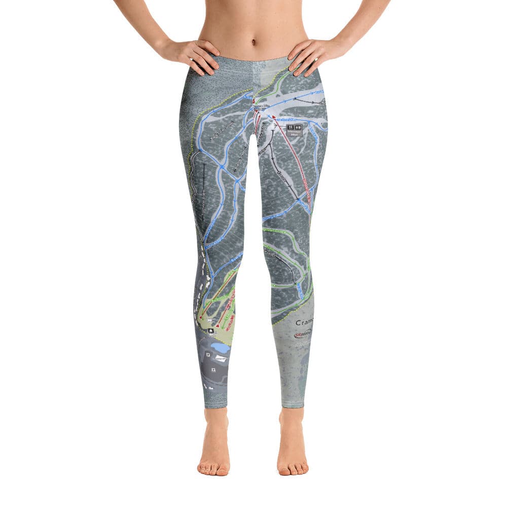 Cranmore Mountain, New Hampshire Ski Trail Map Women's Base Layer Bottom - Powderaddicts