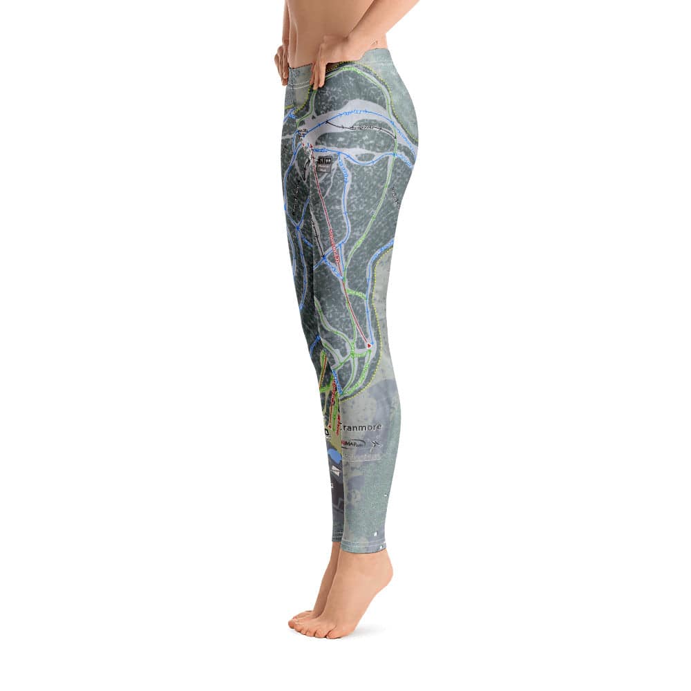 Cranmore, New Hampshire Ski Trail Map Women's Base Layer Bottom - Powderaddicts