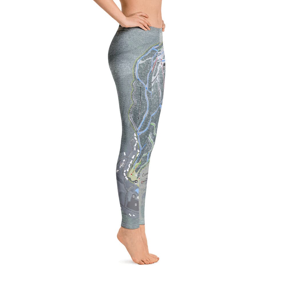 Cranmore, New Hampshire Ski Trail Map Women's Base Layer Bottom - Powderaddicts
