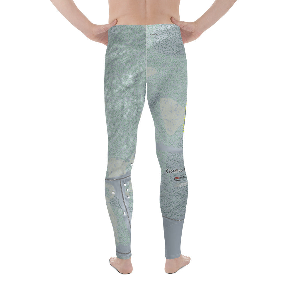 Crotched Mountain, New Hampshire Ski Trail Map Men's Base Layer Bottom - Powderaddicts