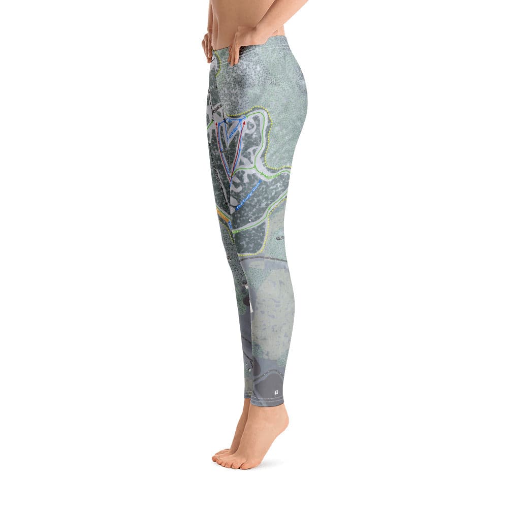 Crotched Mountain, New Hampshire Ski Trail Map Women's Base Layer Bottom - Powderaddicts