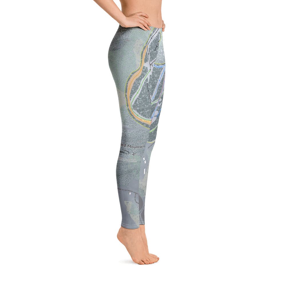 Crotched Mountain, New Hampshire Ski Trail Map Women's Base Layer Bottom - Powderaddicts