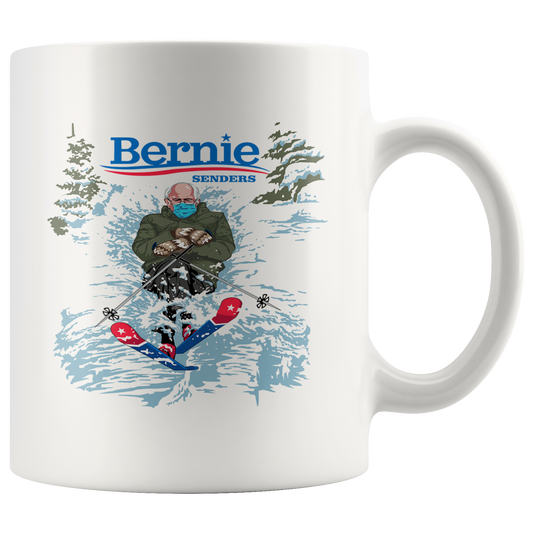 Bernie Senders Skiing 11oz Mug - Powderaddicts