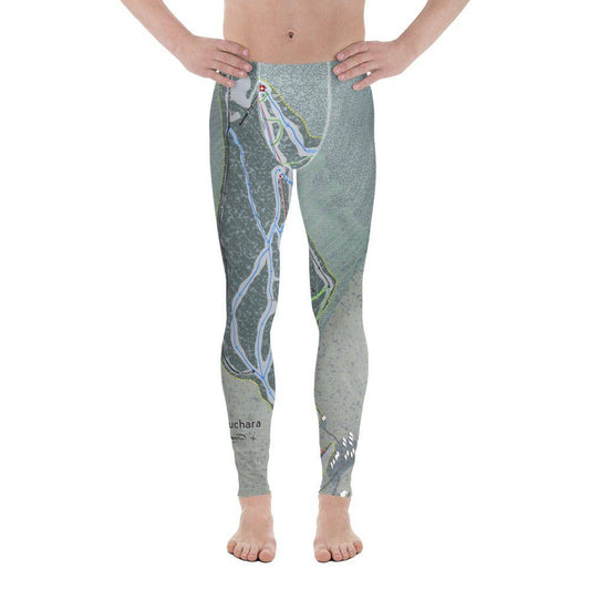 Cuchara, Colorado Ski Trail Map Men's Base Layer Bottom - Powderaddicts