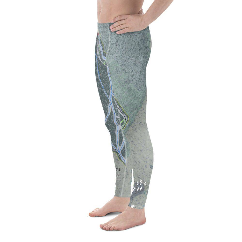 Cuchara, Colorado Ski Trail Map Men&#39;s Base Layer Bottom - Powderaddicts