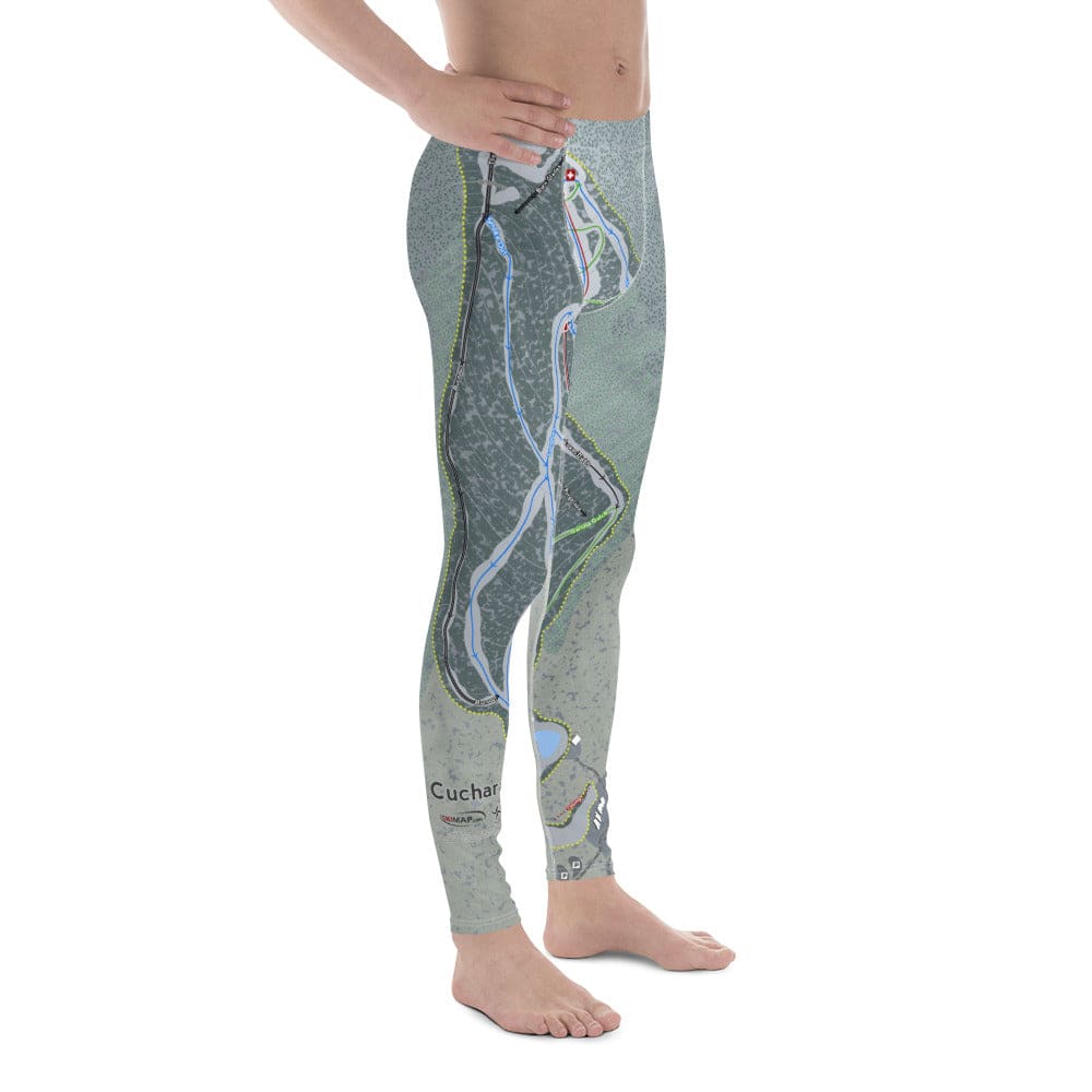 Cuchara, Colorado Ski Trail Map Men&#39;s Base Layer Bottom - Powderaddicts