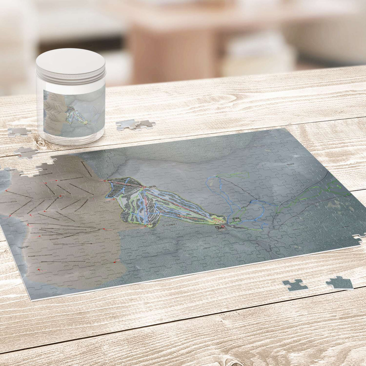 SkiCooper, Colorado Ski Trail Map Puzzles - Powderaddicts
