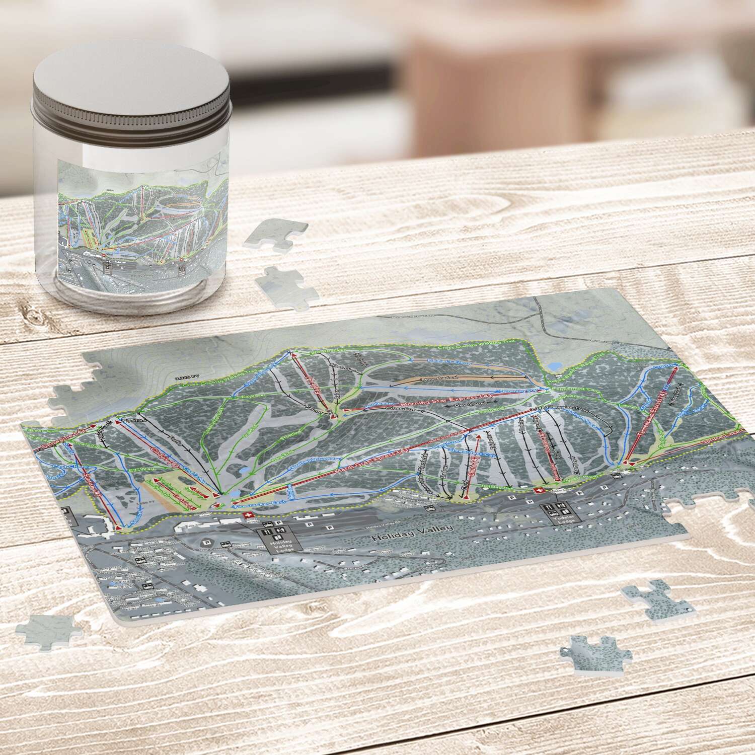 Holiday Valley New York Ski Trail Map Puzzles - Powderaddicts