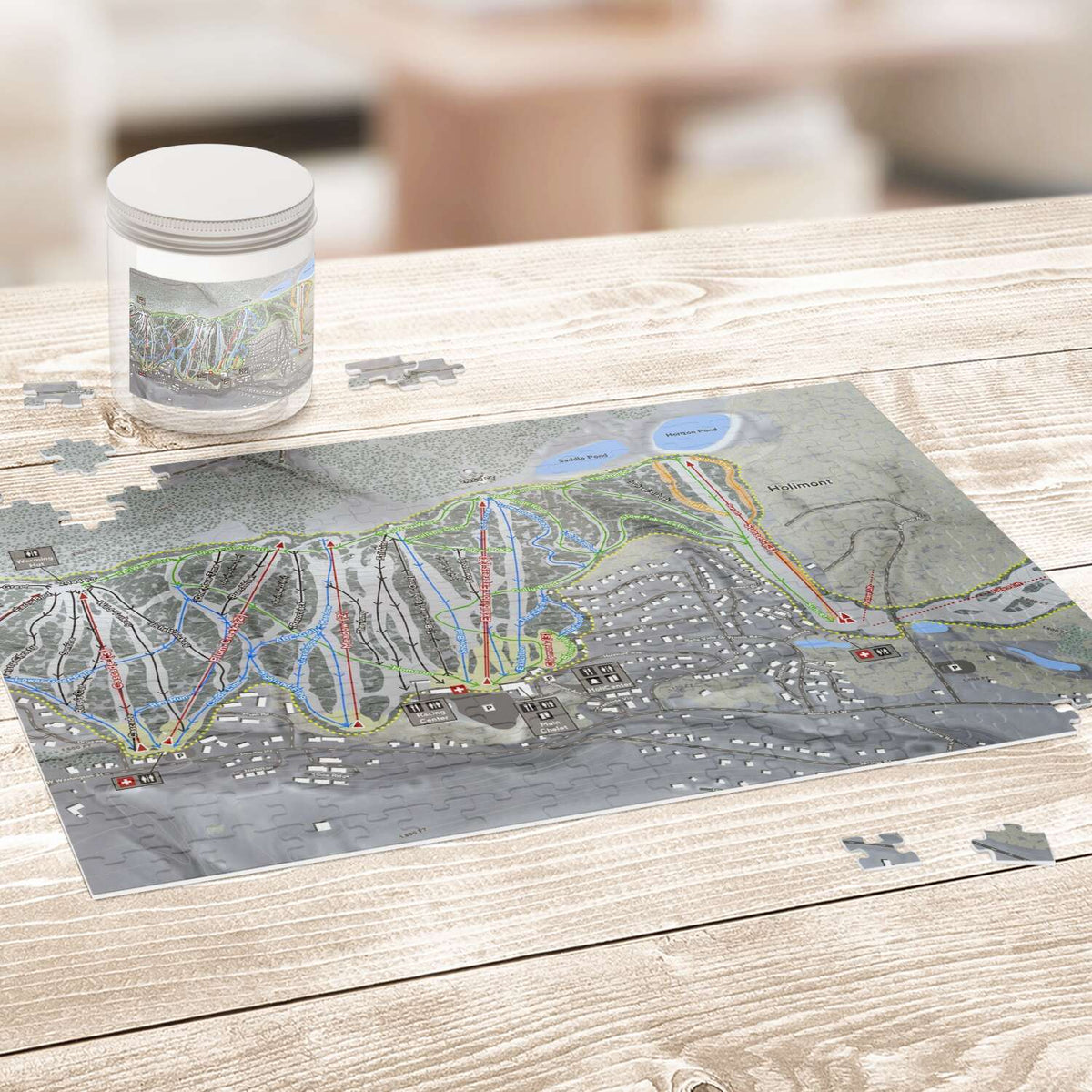 Holimont New York Ski Trail Map Puzzles - Powderaddicts
