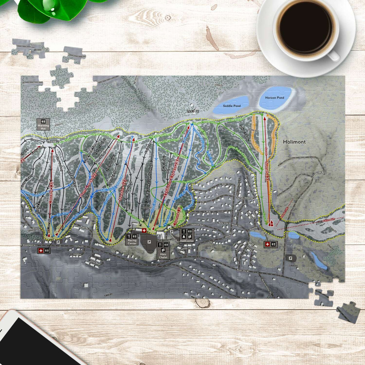 Holimont New York Ski Trail Map Puzzles - Powderaddicts