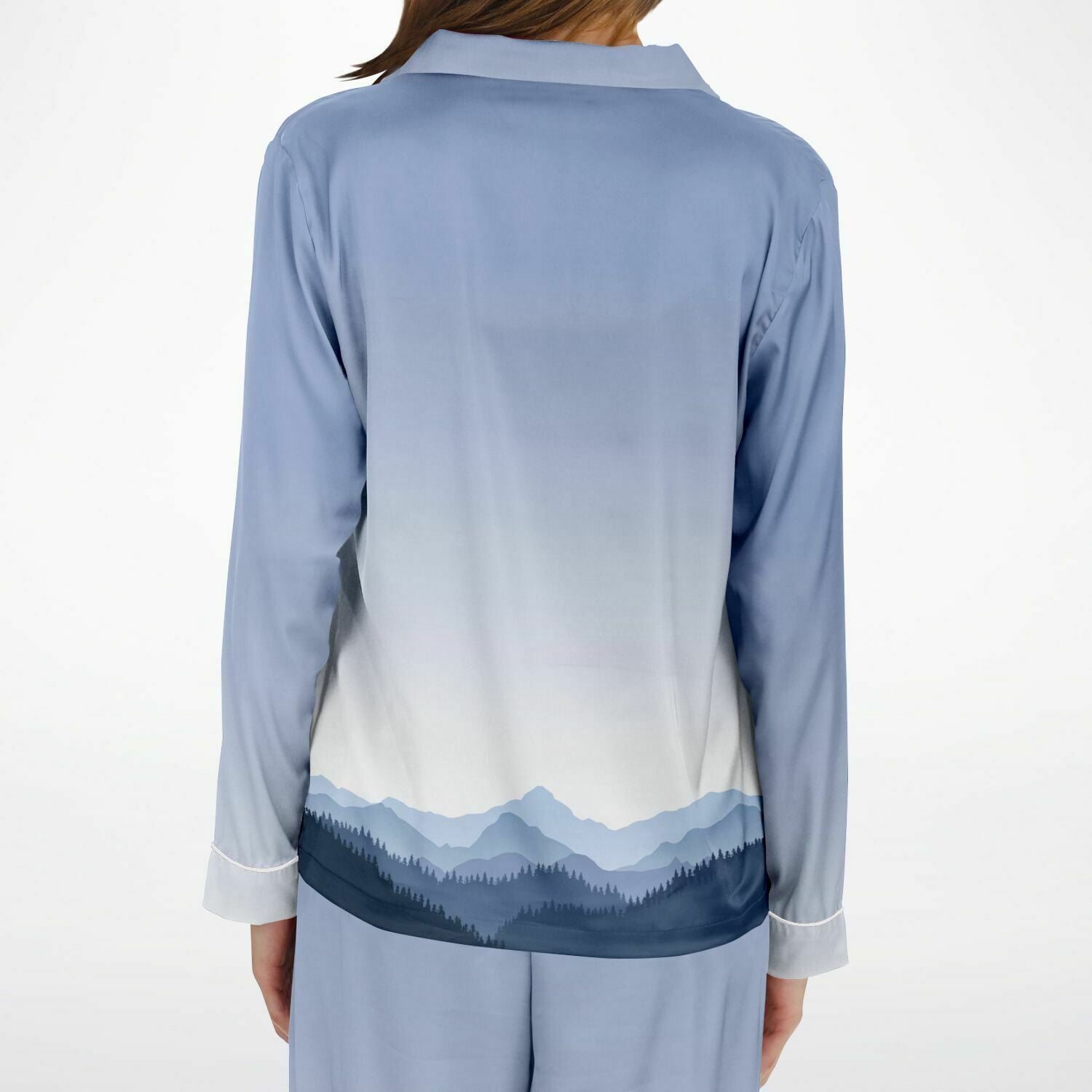 Mountain Gradient Satin Pajamas - Powderaddicts