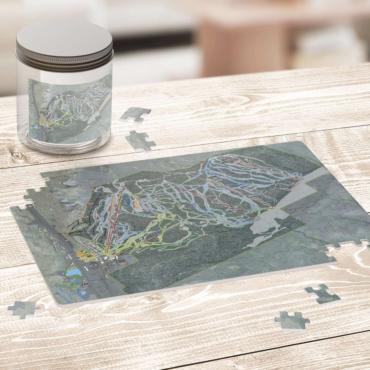 Purgatory, Colorado Ski Trail Map Puzzles - Powderaddicts