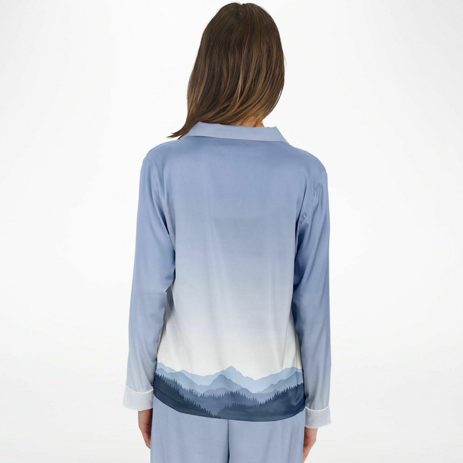 Mountain Gradient Satin Pajamas - Powderaddicts