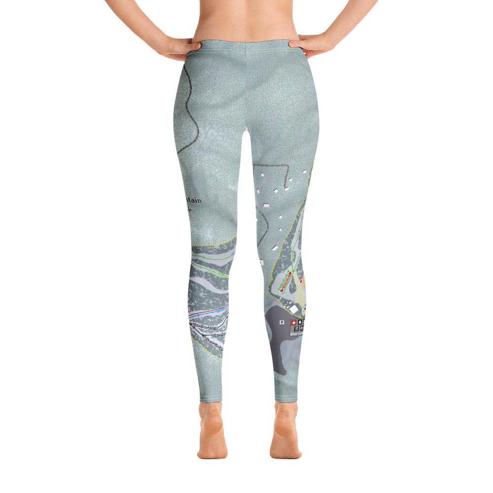Deer Mountain, South Dakota Ski Trail Map Women's Base Layer Bottom - Powderaddicts