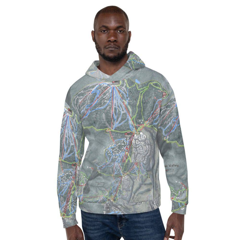 Deer Valley Ski Resort Trail Map Hoodie