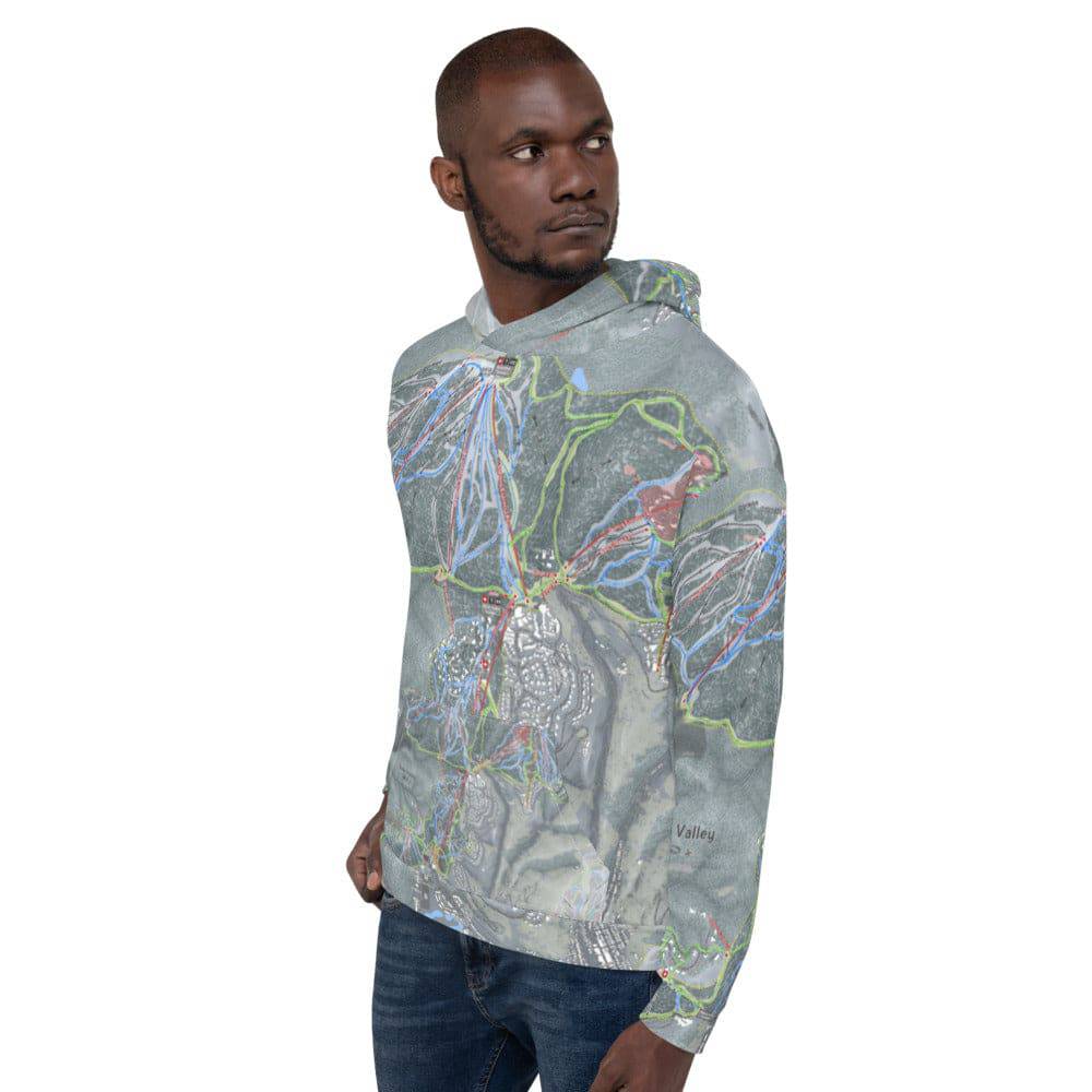 Deer Valley Ski Resort Trail Map Hoodie - Powderaddicts