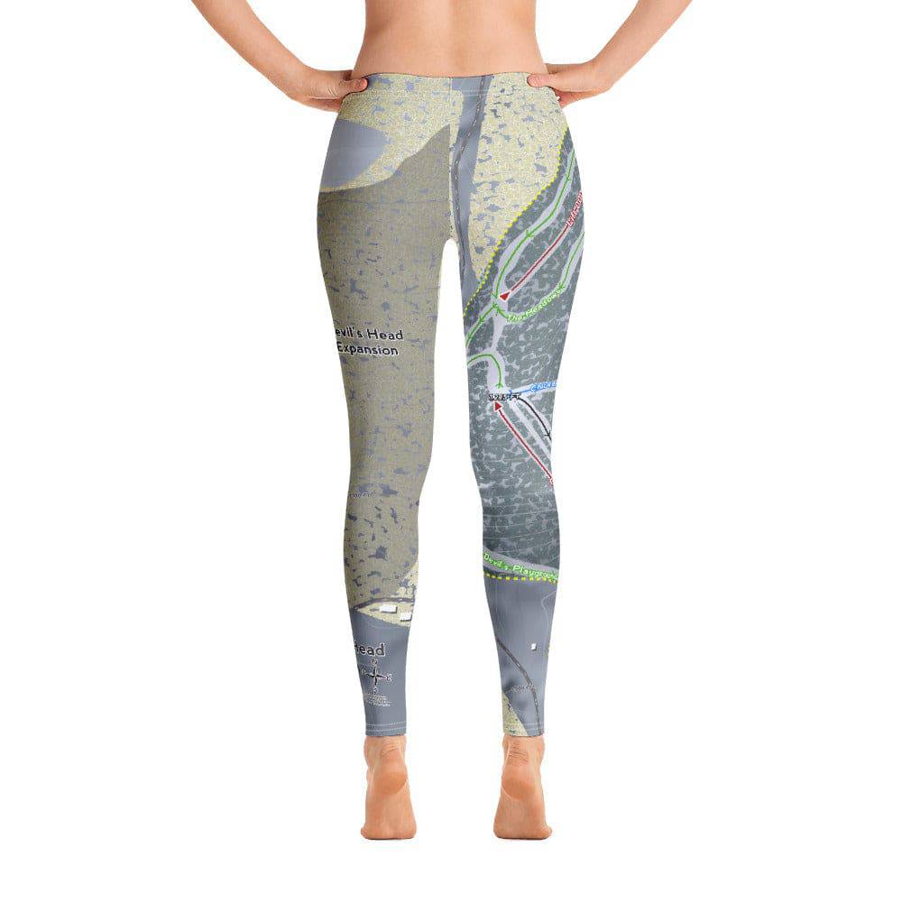 Devil's Head, Wisconsin Ski Trail Map Women's Base Layer Bottom