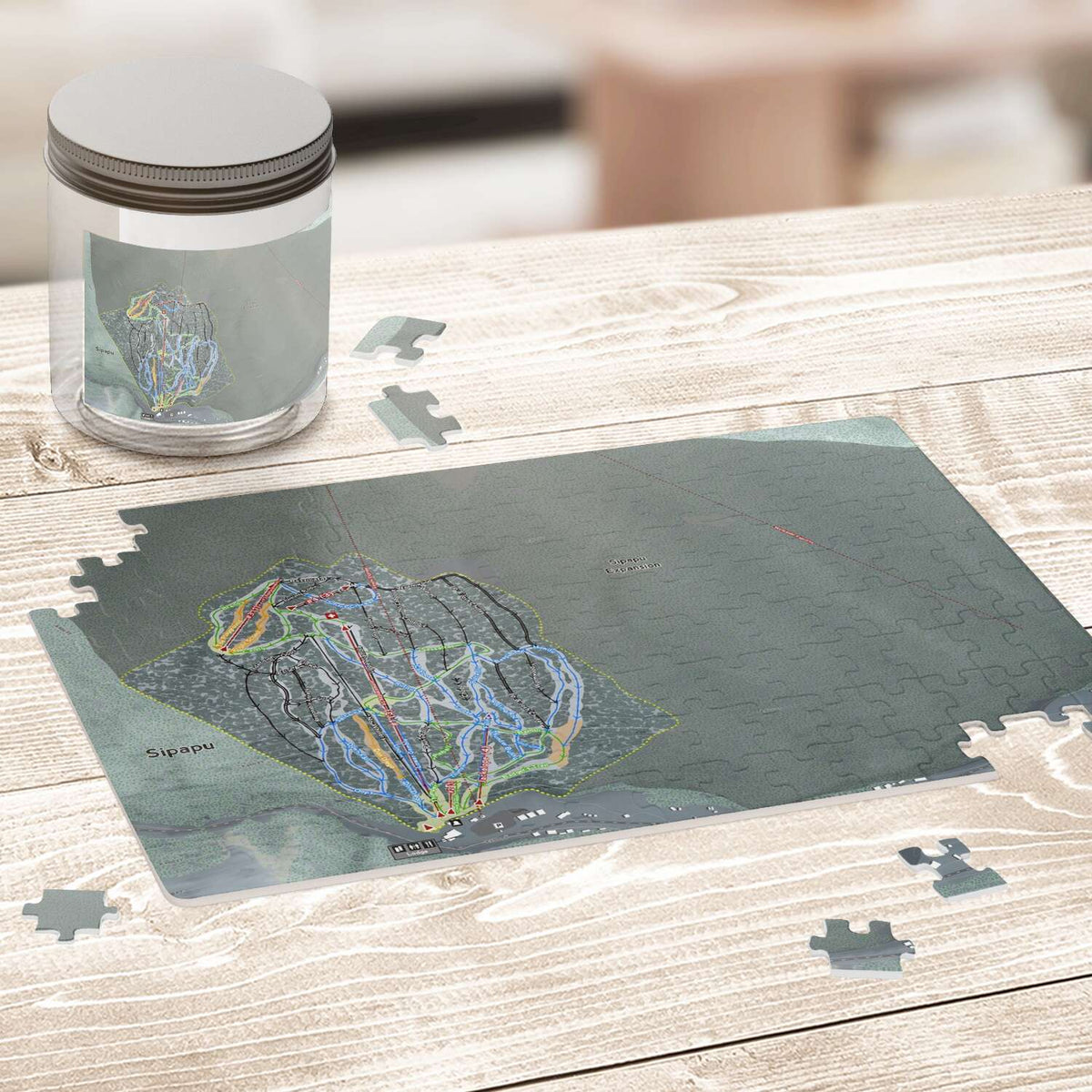 Sipapu New Mexico Ski Trail Map Puzzle - Powderaddicts