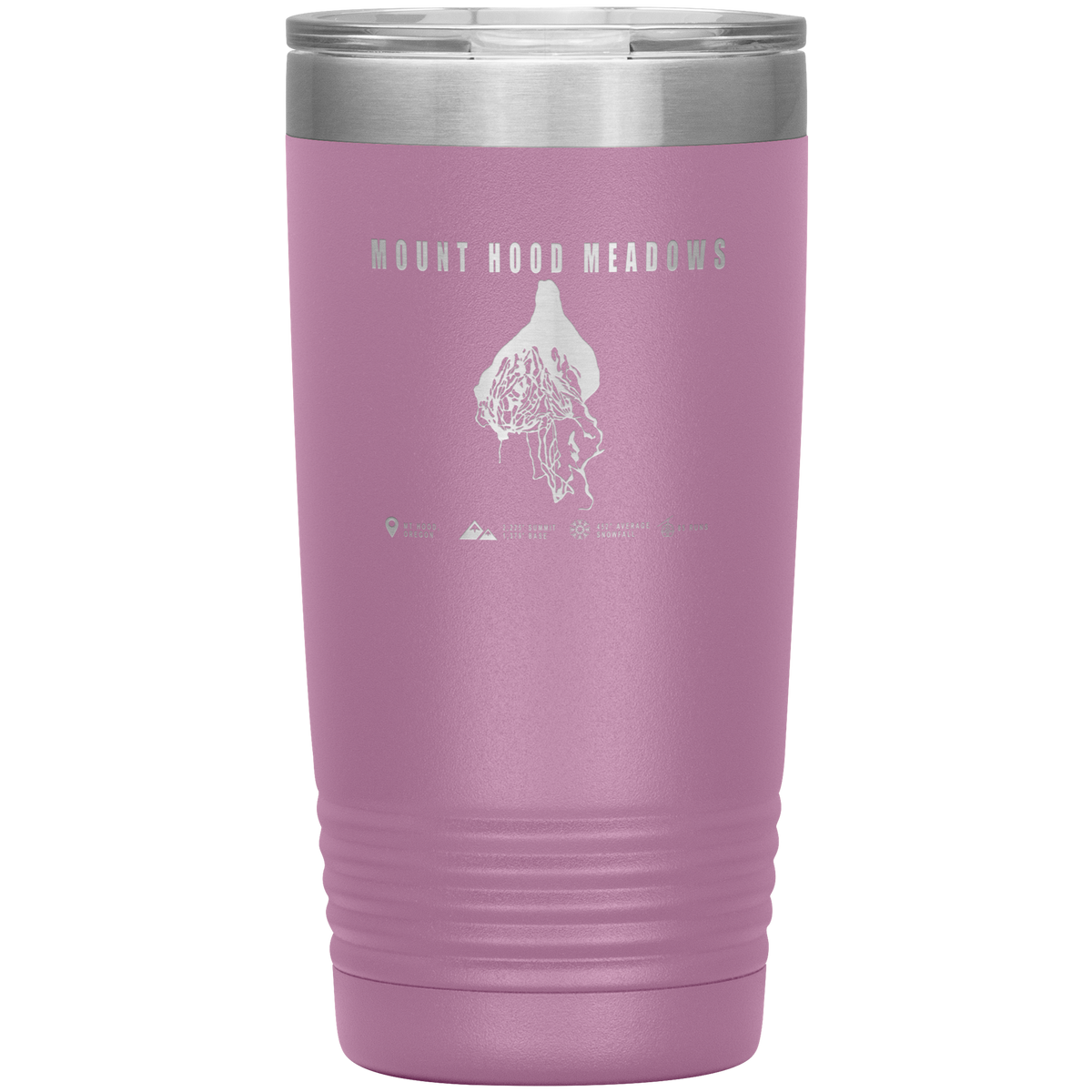Mount Hood Meadows, Oregon Ski Trail Map 20oz Tumbler - Powderaddicts