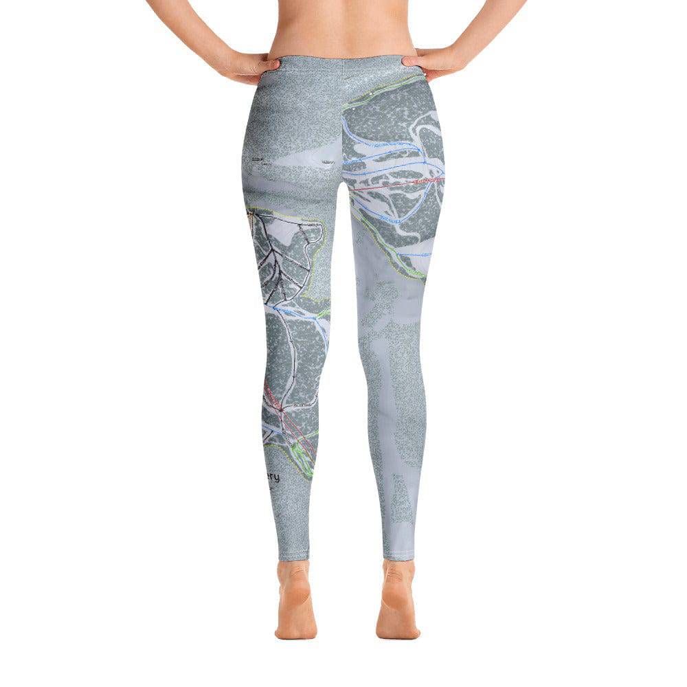 Discovery, Montana Ski Trail Map Women's Base Layer Bottom - Powderaddicts