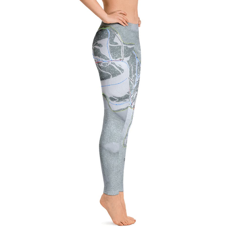 Discovery, Montana Ski Trail Map Women's Base Layer Bottom - Powderaddicts