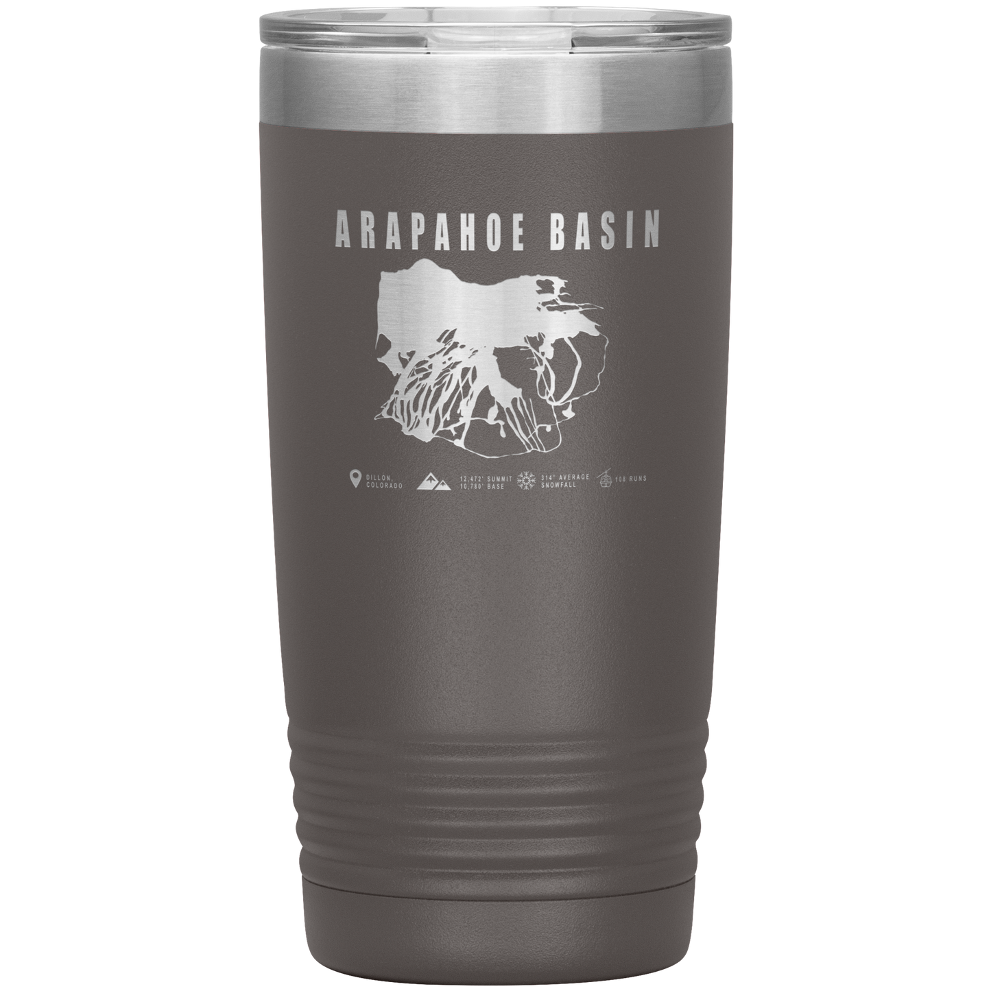 Arapahoe Basin,Colorado Ski Resort 20oz Tumbler - Powderaddicts
