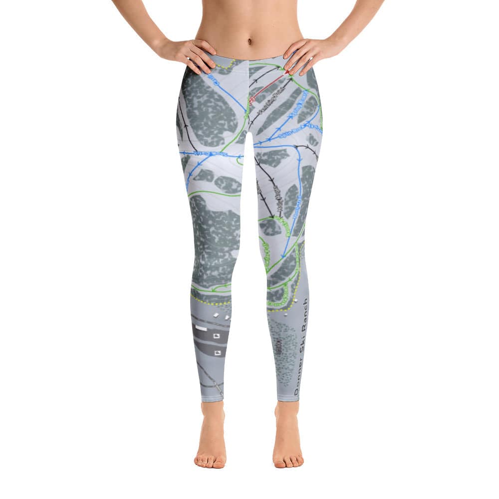 Donner Ski Ranch, California Ski Trail Map Women's Base Layer Bottom - Powderaddicts