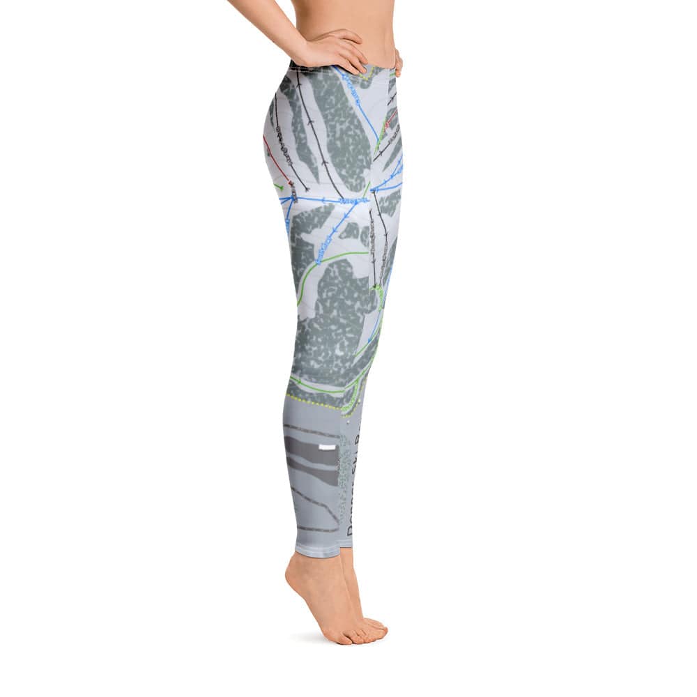 Donner Ski Ranch, California Ski Trail Map Women's Base Layer Bottom - Powderaddicts