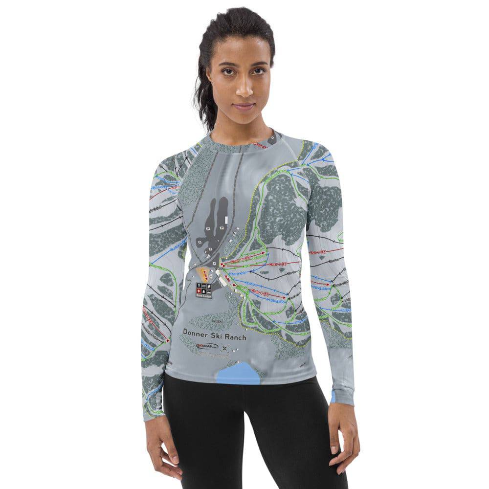 Donner Ski Ranch, California Ski Trail Map Women's Base Layers