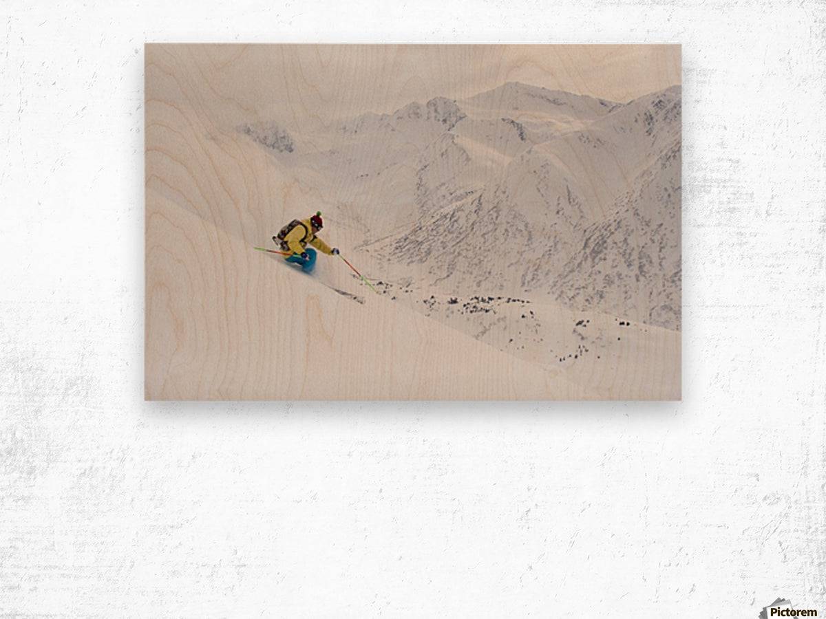 Downhill Skier In Fresh Powder - Powderaddicts
