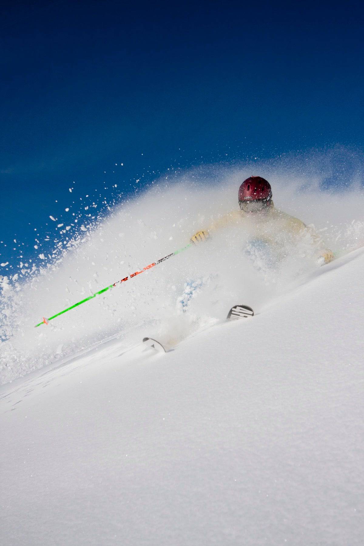 Downhill Skier In The Backcountry Of Alyeska Resort - Powderaddicts