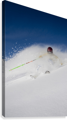 Downhill Skier In The Backcountry Of Alyeska Resort - Powderaddicts