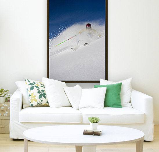 Downhill Skier In The Backcountry Of Alyeska Resort - Powderaddicts